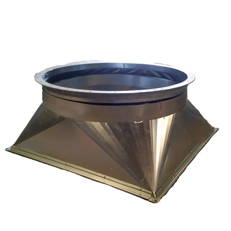 Square-to-round transition